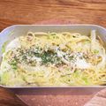 kohaguri's cooksnap of when they made キャンプ飯　メスティン　クリームパスタ.