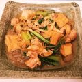 メリー・モコ's cooksnap of when they made 小松菜・厚揚げ・豚肉・春雨・しめじの煮物.