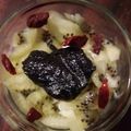 inLondon's cooksnap of when they made キウィ黒ごまヨーグルト.