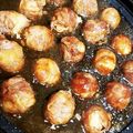 T's cooksnap of when they made たこ焼き器で崩れにくい✳︎肉巻きおにぎり.