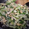 みこひろママ's cooksnap of when they made 胡瓜しらす薄揚げのコク旨炒め♪.