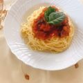 yesmama's cooksnap of when they made 茄子とトマト水煮缶で！夏野菜の冷製パスタ.