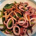 みかかめ's cooksnap of when they made するめいかと小松菜のガリバタポン酢炒め.