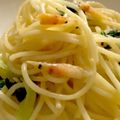 MULA's cooksnap of when they made 小松菜と桜えびのクリームパスタ✿.