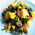 じょちゅあ's cooksnap of when they made ほうれん草とベーコンのバター炒め⭐簡単.