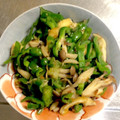 クックNHVKXL☆'s cooksnap of when they made ☆余り物☆ピーマンとしめじの鰹節和え.