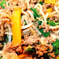 ☆ともやママ☆'s cooksnap of when they made ひき肉ともやしのガーリック炒め。.