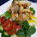 辰夫女子's cooksnap of when they made 塩とごま油だけ☆ささみと水菜のナムル.