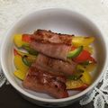 アクアマリンk's cooksnap of when they made カラフル！**パプリカのベーコン巻き**.