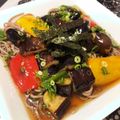 ♡ゆみこママ♡'s cooksnap of when they made ナスの揚げ浸しひんやりざる蕎麦.