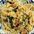 クック甘党。's cooksnap of when they made ほうれん草の醤油バターうどん.