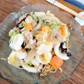 フランスのdee's cooksnap of when they made 五目あんかけ焼きそば.
