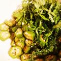 ことりんぐ's cooksnap of when they made オクラの大葉わさびあえ.