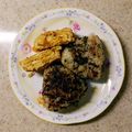 linhua's cooksnap of when they made 塩昆布とごま油のおにぎり.