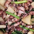 名月。's cooksnap of when they made 簡単★ホタルイカ×かぶのガーリック炒め.