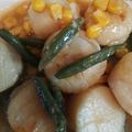 pachaco's cooksnap of when they made ほたてといんげんとコーンのソテー.