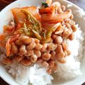 るるそら's cooksnap of when they made キムチ納豆ごはん～ごま油を添えて～.