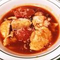 クックU1P9DC☆'s cooksnap of when they made 鶏モモ肉としめじのトマト煮込み.