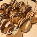 にこにこくうたん's cooksnap of when they made ♬簡単シュークリームたこ焼き♬.