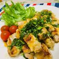 U☆kaoru's cooksnap of when they made 美味しかった揚げないで作る油淋鶏です.