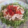 えぬわごん's cooksnap of when they made さっぱりトマトバンバンジー.