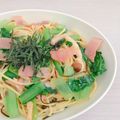 maaanyan's cooksnap of when they made お吸い物の素と塩昆布で和風パスタ！.