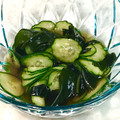 ChunChun☆≡'s cooksnap of when they made きゅうり&ワカメの酢の物.