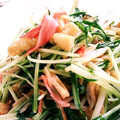 FAsans's cooksnap of when they made 簡単！カニカマと水菜と薄あげでゴマ油炒め.