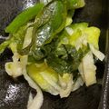 mikimoon's cooksnap of when they made 切干大根ときゅうりの酢の物.