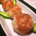 7seven's cooksnap of when they made 生ハムの手まり寿司.