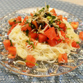 アイリッシュショコラ's cooksnap of when they made ネギたっぷり！トマトとしらすの冷たい素麺.