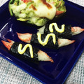 misatona's cooksnap of when they made トースターで簡単♡カニカマの海苔マヨ焼き.
