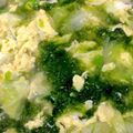 三毛猫☆'s cooksnap of when they made 簡単☆ごま油香るレタス卵あおさのスープ.