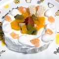 YuzReimama's cooksnap of when they made １歳お誕生日 離乳食ケーキ ベビーダノン.
