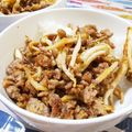 なおきんとん's cooksnap of when they made ひき肉とぶなしめじのバター醤油丼.