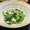 ☆GSSQHY☆'s cooksnap of when they made 〖小松菜のアーモンド味噌和え〗.