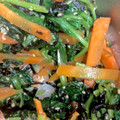 クックOIWQTH☆'s cooksnap of when they made 小松菜と人参の塩昆布ナムル(簡単).