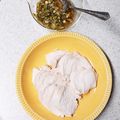 しぶみきちゃん's cooksnap of when they made しっとり柔らか！鶏胸肉の茹で鶏ネギ塩ダレ.