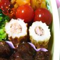 美々☆彡's cooksnap of when they made お弁当に♪竹輪にツナマヨ、詰めました。.