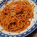 ｻｸｻｸｻｸﾗ's cooksnap of when they made 初めての有頭えびのトマトクリームパスタ.