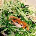 meguミ's cooksnap of when they made お弁当にも♪水菜とカニカマの塩昆布和え*.