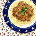 ふたごゆき's cooksnap of when they made 作り置きのミートソースでいつでもパスタ♪.