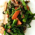 Akkers's cooksnap of when they made 牛肉とブロッコリーニの中華炒め.