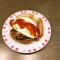 りこまこせいやのパパ's cooksnap of when they made チーズin肉汁とろりイタリアンハンバーグ.
