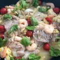 minminho's cooksnap of when they made タラとエビのアクアパッツァ風♡時短♪簡単.