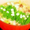 aya_welcom's cooksnap of when they made 醤油ベースもつ鍋.