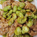 まめしば3's cooksnap of when they made そら豆と豚肉のオイスター炒め♪.