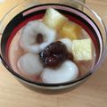 shamah's cooksnap of when they made お豆腐白玉ｄｅフルーツポンチ♪.