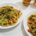 ☆matsuko's cooksnap of when they made 春キャベツとベーコンの焼きうどん.