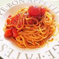 ikuchimu's cooksnap of when they made ミニトマトだけで19分パスタ☆簡単.